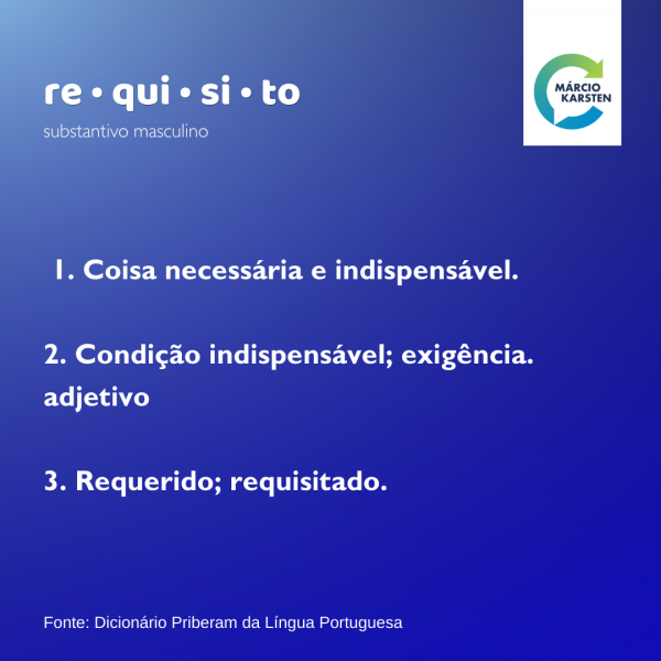 Definição de Requisito - Márcio Karsten | Consultor